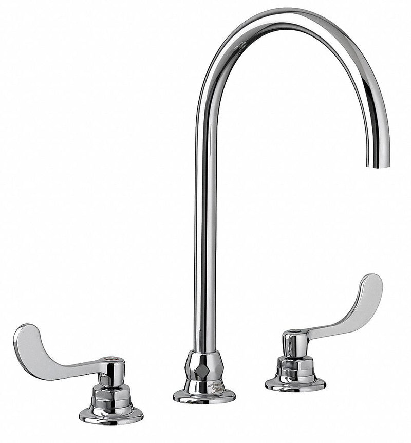 American Standard Chrome, Gooseneck, Kitchen Sink Faucet, Bathroom Sink Faucet, Manual Faucet Activation, 1.50 gpm - 6540188.002