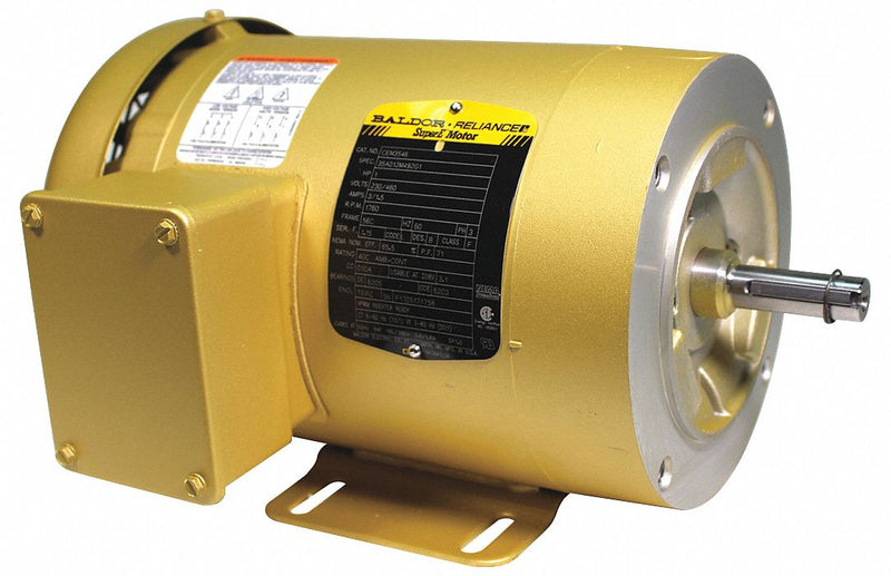 Baldor 2 HP, General Purpose Motor, 3-Phase, 1175 Nameplate RPM, 208-230/460 Voltage, 184TC Frame - CEM3614T