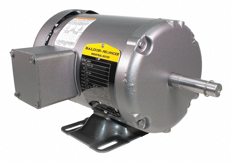 Baldor 1/2 HP, General Purpose Motor, 3-Phase, 3450 Nameplate RPM, 230/460 Voltage, 56 Frame - M3537