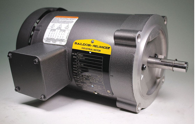 Baldor 1/2 HP, General Purpose Motor, 3-Phase, 3450 Nameplate RPM, 230/460 Voltage, 56C Frame - VM3537