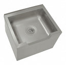 Advance Tabco 33 in x 25 in x 16 in Silver Mop Sink with Front Shoulder, 12 in Bowl Depth, Stainless Steel - 9-OP-48DF