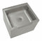 Advance Tabco 33 in x 25 in x 16 in Silver Mop Sink with Front Shoulder, 12 in Bowl Depth, Stainless Steel - 9-OP-48DF