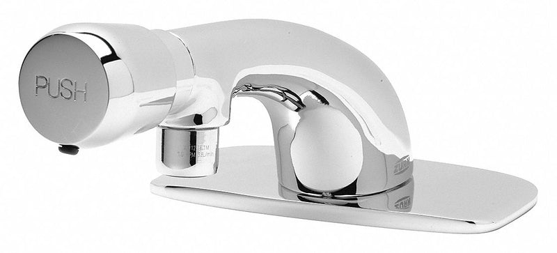 Zurn Chrome, Low Arc, Bathroom Sink Faucet, Manual Faucet Activation, 1.0 gpm - Z86300-XL-CP4