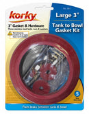 Korky Tank to Bowl Kit, Fits Brand Universal Fit, For Use with Series Universal Fit, Toilets - 481BP