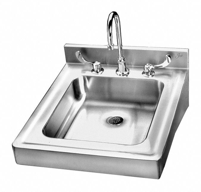 Just Manufacturing Just Manufacturing, Lavatory Group Series, 14 in x 16 in, Stainless Steel, Bathroom Sink - HCL-23520-T