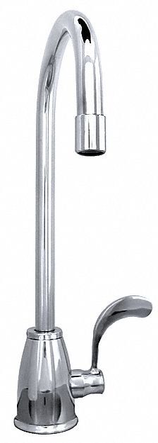Just Manufacturing Stainless Steel, Gooseneck, Kitchen Sink Faucet, Manual Faucet Activation, 2.00 gpm - JSFVR-5
