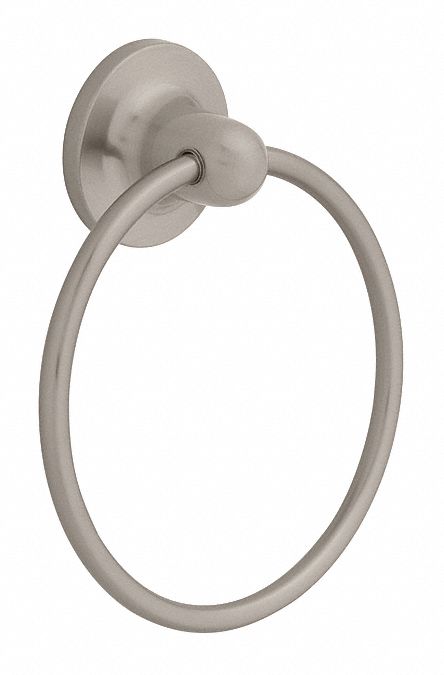 Franklin 7 13/32 inH x 2 1/8 inD Satin Nickel Towel Ring, Astra Collection - 127775