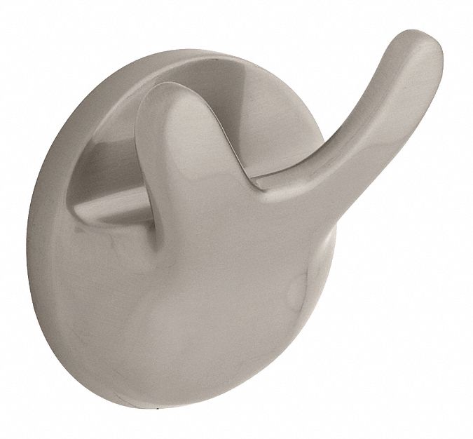 Franklin Overall Height 2 13/16 in, Overall Depth 1 5/8 in, Satin Nickel, Bathroom Hook - 127766