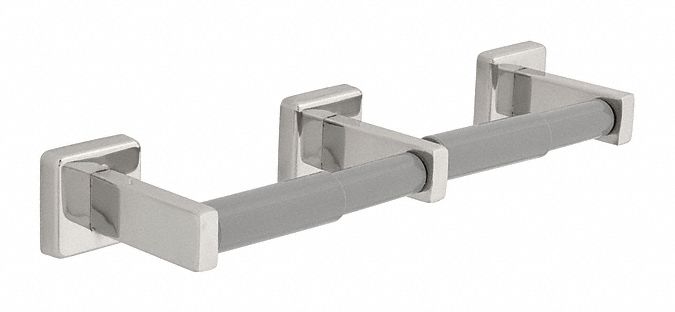 Franklin Toilet Paper Holder, Franklin Brass(R), Triple Post, (2) Rolls, Polished - 5507B