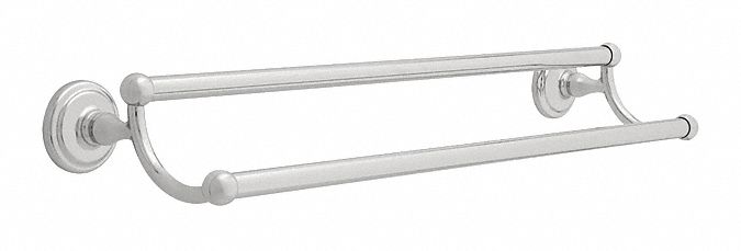 Franklin 24 inL Polished Chrome Zinc Double Towel Bar, Jamestown Collection - 9045PC