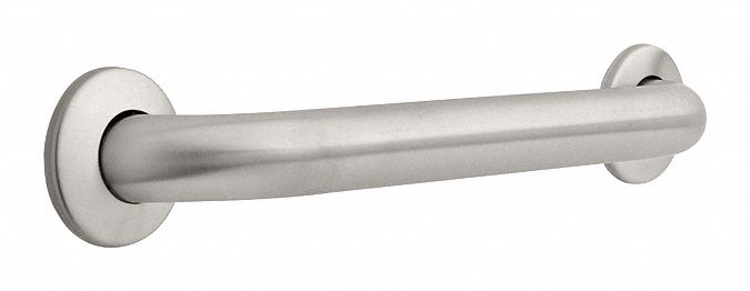 Franklin Length 19 3/8 in, Concealed Wall Mount, Stainless Steel, Grab Bar, Silver - 5616