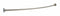 Franklin 60 inL x 1 inD Stainless Steel Curved Shower Rod, Includes: (6) Screws - 211-5 SS