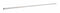 Franklin 72 inL x 1 inD Bright Stainless Steel Shower Rod, Includes: (4) Screws - 176-6