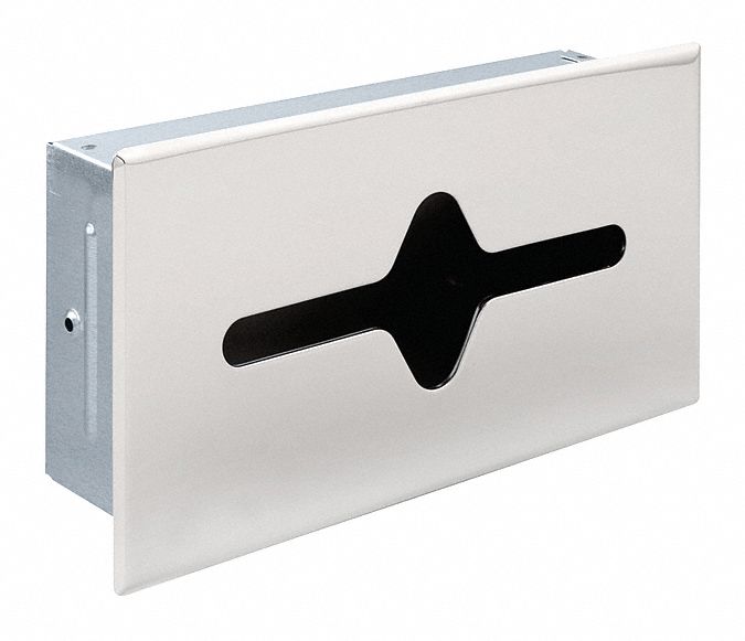 Franklin Facial Tissue Dispenser, Franklin Brass(R), Silver, (100) Sheets Dispenser Capacity, Steel - 925