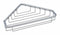 Franklin 6 3/16 inD x 9 9/32 inW x 1 3/8 inH Polished Stainless Steel Corner Shower Basket - B9791