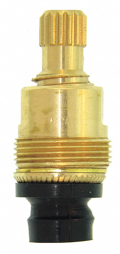 Kissler Stem, Compression, Hot, Fits Brand American Standard, Brass, Rough Brass Finish - AB11-4300H