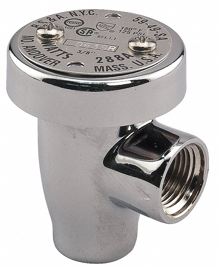 Watts 1/2 in x 2 in Anti-Siphon Vacuum Breaker, NPT Connection Type - LF288AC-1/2"