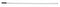 Tough Guy 57 inL Aluminum Squeegee Handle, White/Black - 2CJP7
