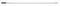 Tough Guy 61 inL Aluminum Squeegee Handle, White/Black - 2CJP8