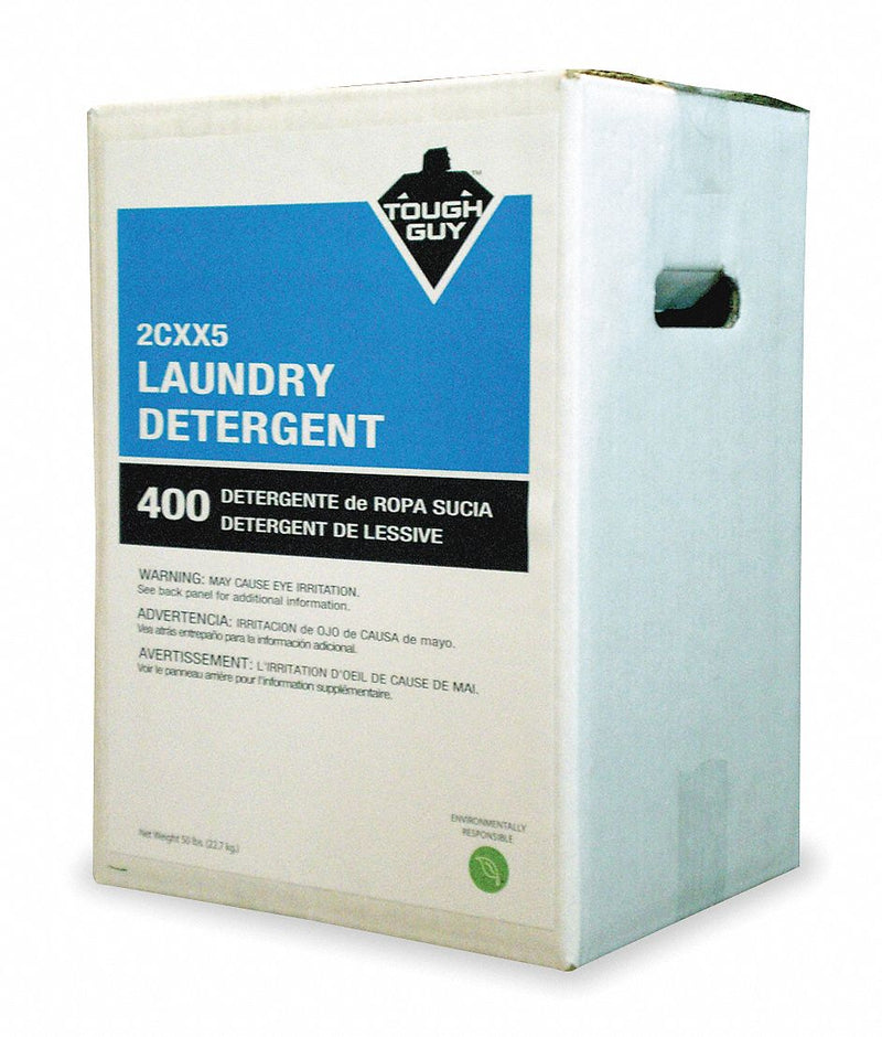 Tough Guy Laundry Detergent, Cleaner Form Powder, Cleaner Container Type Box, Cleaner Container Size 50 lb. - 2CXX5