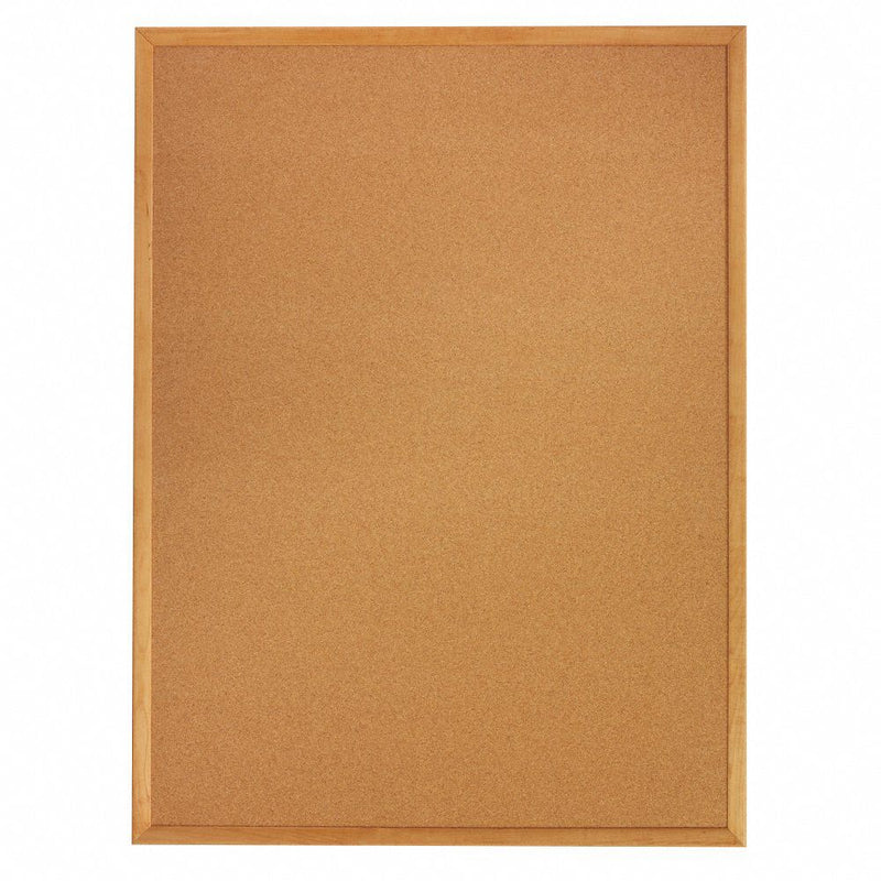 Quartet Push-Pin Bulletin Board, Cork, 48 inH x 72 inW, Brown - 307