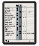 Quartet Gloss-Finish Porcelain In/Out Board, Wall Mounted, 14 inH x 11 inW, White/Gray - 750