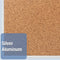 Quartet Push-Pin Bulletin Board, Cork, 48 inH x 96 inW, Brown - 2308