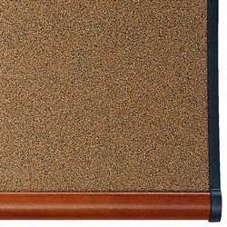 Quartet Push-Pin Bulletin Board, Cork, 36 inH x 48 inW, Light Cherry - B244LC