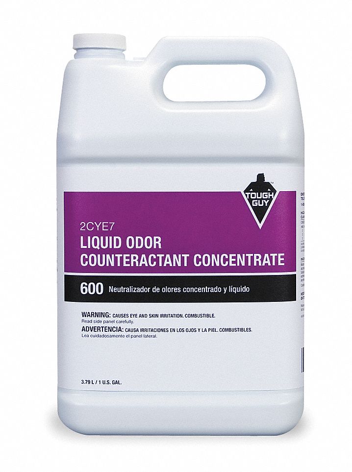 Tough Guy Surface and Air Deodorants, Jug, 1 gal, Liquid, Floral - 2CYE7
