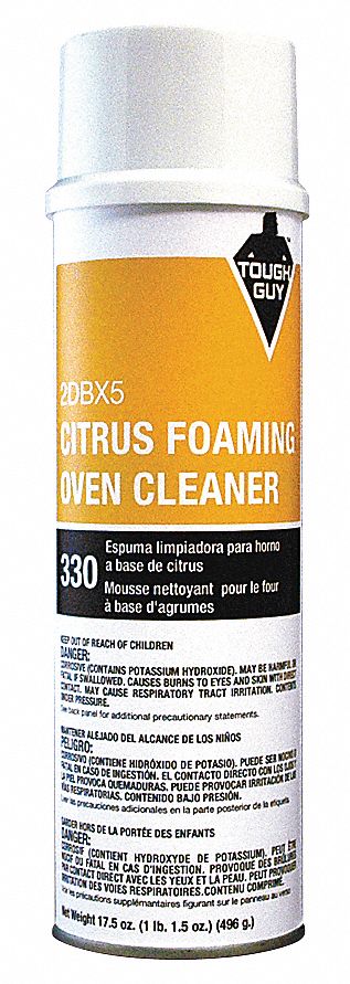 Tough Guy Oven Cleaner, 20 oz. Cleaner Container Size, Aerosol Can Cleaner Container Type - 2DBX5