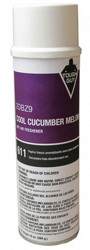 Tough Guy Surface and Air Deodorants, Aerosol Can, 10 oz, Liquid, Cucumber Melon - 2DBZ9