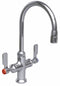 Watersaver Gooseneck Laboratory Faucet, Lever Faucet Handle Type, 3.20 gpm, Chrome - L414-55LE