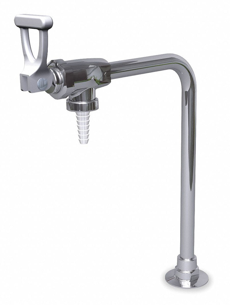 Watersaver Gooseneck Laboratory Faucet, Lever Faucet Handle Type, 1.10 gpm, Chrome - L7833SC