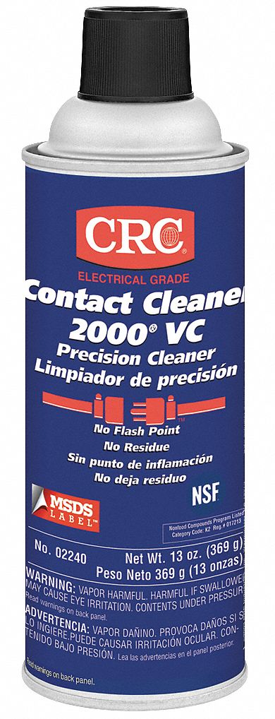 CRC 13 oz. Non-Flammable Contact Cleaner, 1 EA - 02240