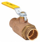 Apollo Ball Valve, Bronze, Inline, 2-Piece, Pipe Size 1 1/2 in, Tube Size 1 1/2 in - 7020701