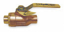Apollo Ball Valve, Bronze, Inline, 2-Piece, Pipe Size 1 in, Tube Size 1 in - 7720501