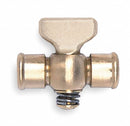 Apollo 1/8" Tee Air Cock, FNPT x FNPT, 80 psig Max. Pressure, Spring Bottom Type - 4137001
