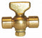 Apollo 3/8" Tee Air Cock, FNPT x FNPT, 200 psig Max. Pressure, Nut Bottom Type - 4139004