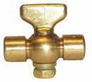 Apollo 1/8" Tee Air Cock, FNPT x FNPT, 80 psig Max. Pressure, Spring Bottom Type - 4137004