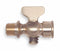 Apollo 1/8" Tee Air Cock, MNPT x FNPT, 80 psig Max. Pressure, Spring Bottom Type - 4140001