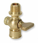 Apollo 1/4" Tee Air Cock, MNPT x FNPT, 200 psig Max. Pressure, Nut Bottom Type - 4141004