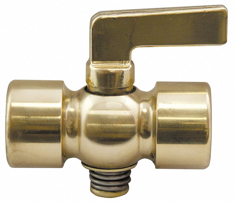 Apollo 3/8" Lever Air Cock, FNPT x FNPT, 80 psig Max. Pressure, Spring Bottom Type - 4145001
