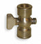 Apollo 1/8" Lever Air Cock, MNPT x FNPT Hexagon Shoulder, 80 psig Max. Pressure, Nut Bottom Type - 4149001