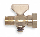 Apollo 1/4" Tee Air Cock, MNPT x FNPT Hexagon Shoulder, 80 psig Max. Pressure, Spring Bottom Type - 4150001