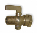 Apollo 3/8" Lever Air Cock, MNPT x FNPT Hexagon Shoulder, 200 psig Max. Pressure, Nut Bottom Type - 4154004