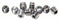 Acorn Cup Point Hex Head Set Screws, For Use With Shower Heads, PK 10 - 0181-012-001