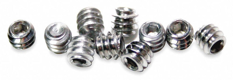 Acorn Cup Point Hex Head Set Screws, For Use With Shower Heads, PK 10 - 0181-012-001