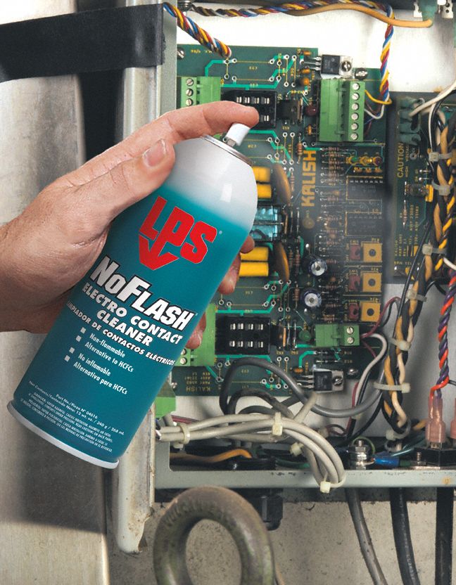 LPS Contact Cleaner, 12 oz Aerosol Can, Solvent Liquid, 1 EA - 4016