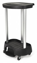 Rubbermaid Linen Hamper, 30 gal Volume Capacity, Black, Plastic and Aluminum, 37 7/8 in Height - FG630000BLA