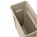 Rubbermaid 23 gal Rectangular Trash Can, Plastic, Beige - FG354060BEIG